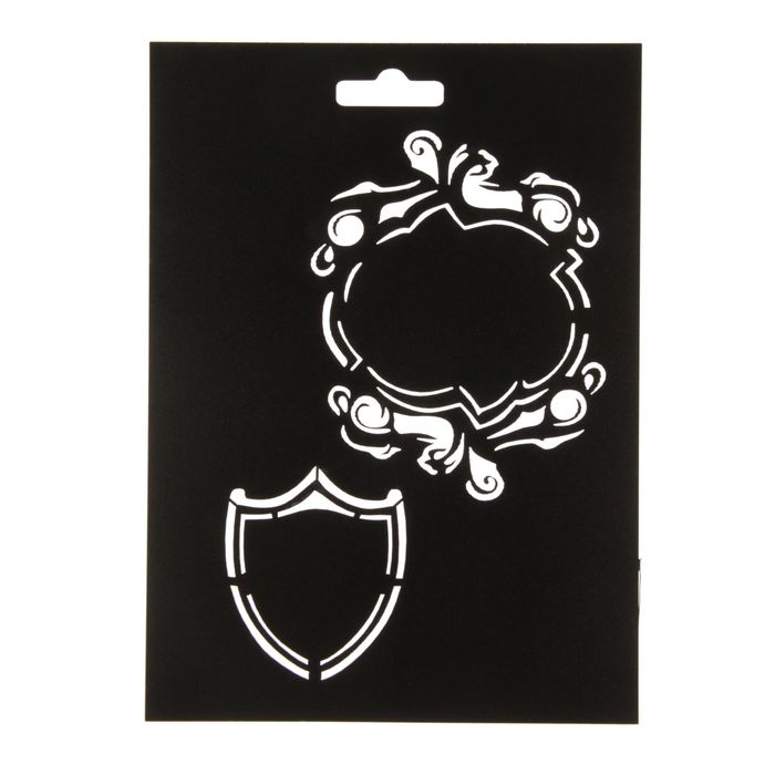 Трафарет пластик "Рамка" 21х15 см