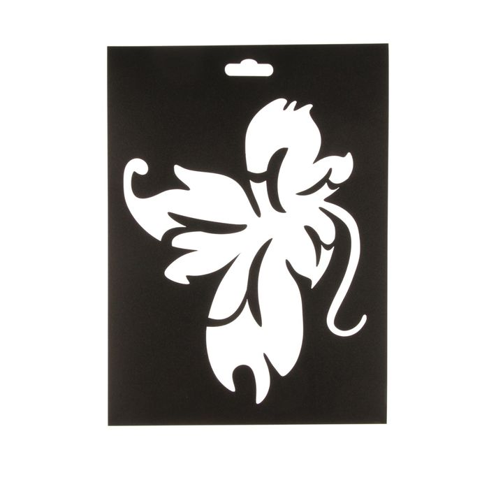 Трафарет пластик "Цветочный орнамент №15" 21х15 см