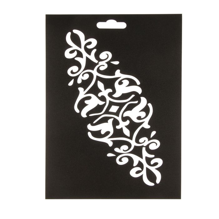 Трафарет пластик "Узор №2" 21х15 см