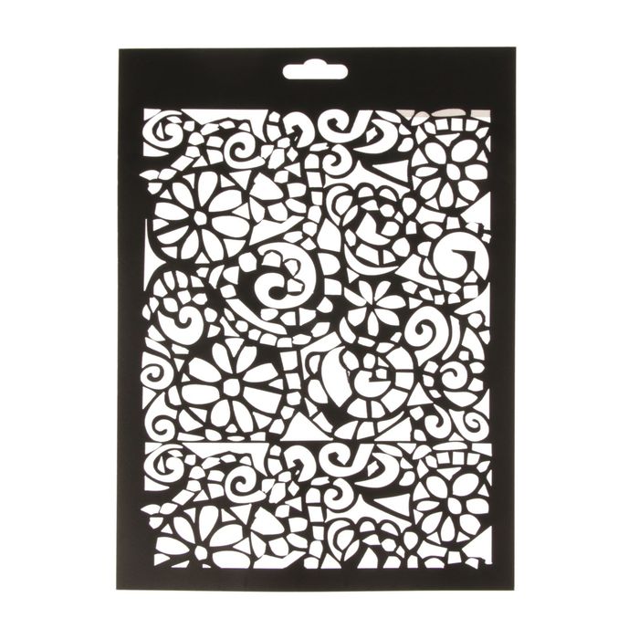 Трафарет пластик "Сетка №10" 21х15 см