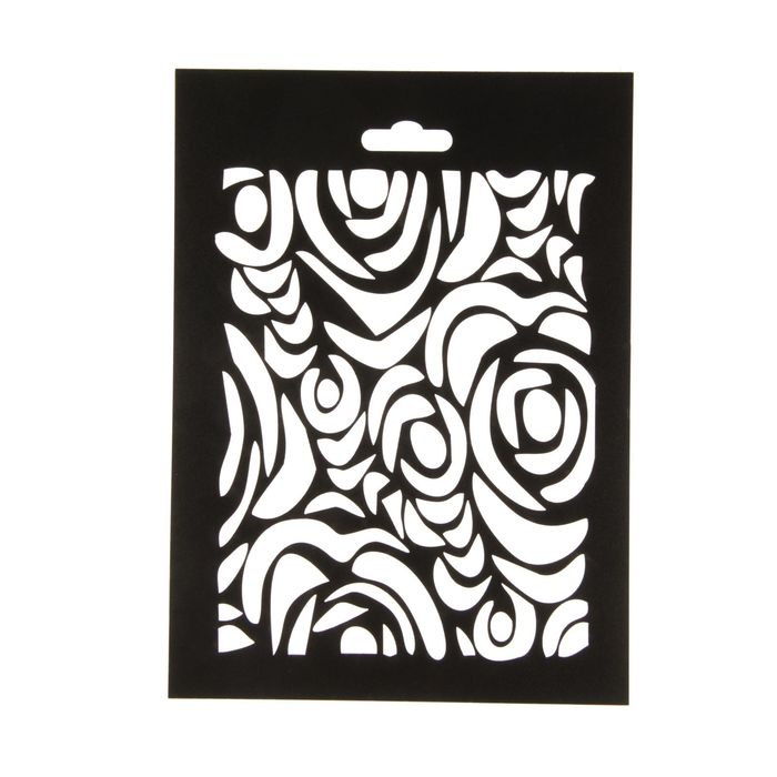 Трафарет пластик "Сетка №12" 21х15 см