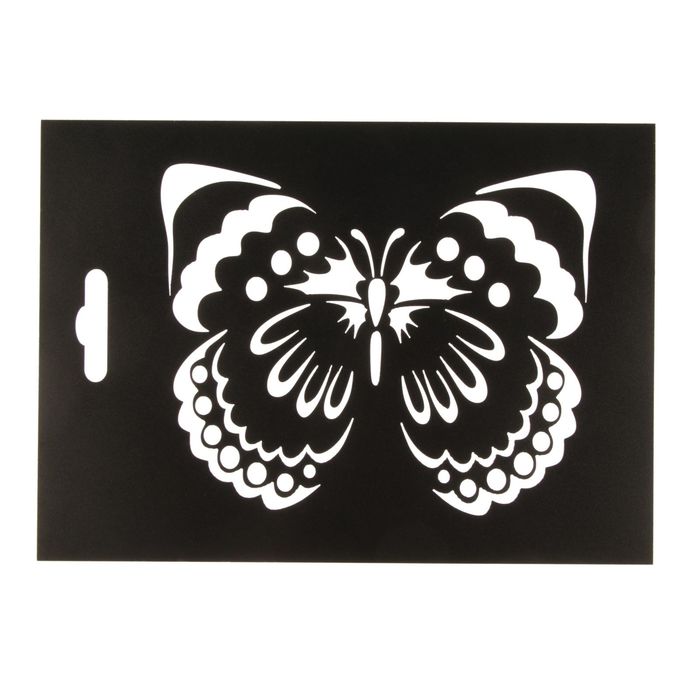 Трафарет пластик "Бабочка №1" 20х14,5 см