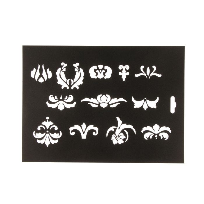 Трафарет пластик "Винтаж" 20х14,5 см