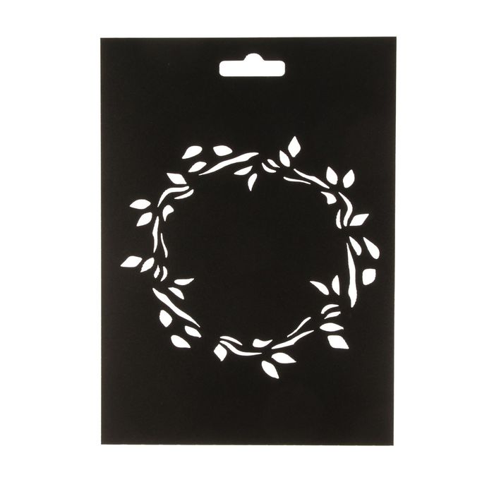 Трафарет пластик "Рамка" 21х15 см