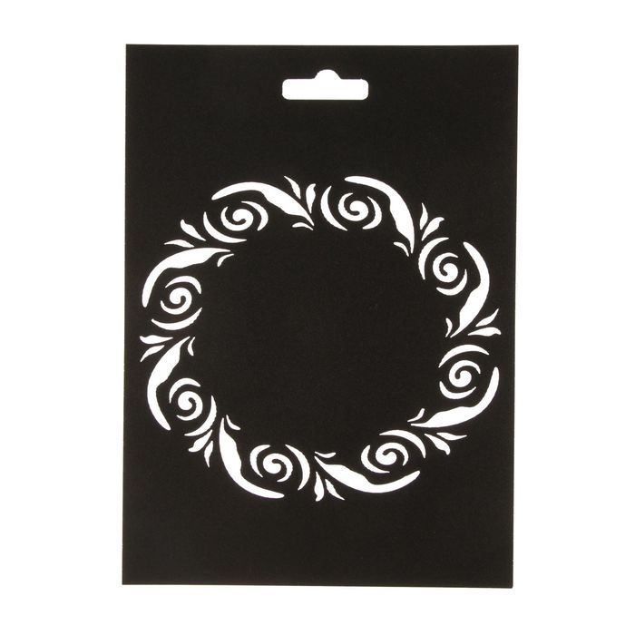 Трафарет пластик "Рамка" 21х15 см