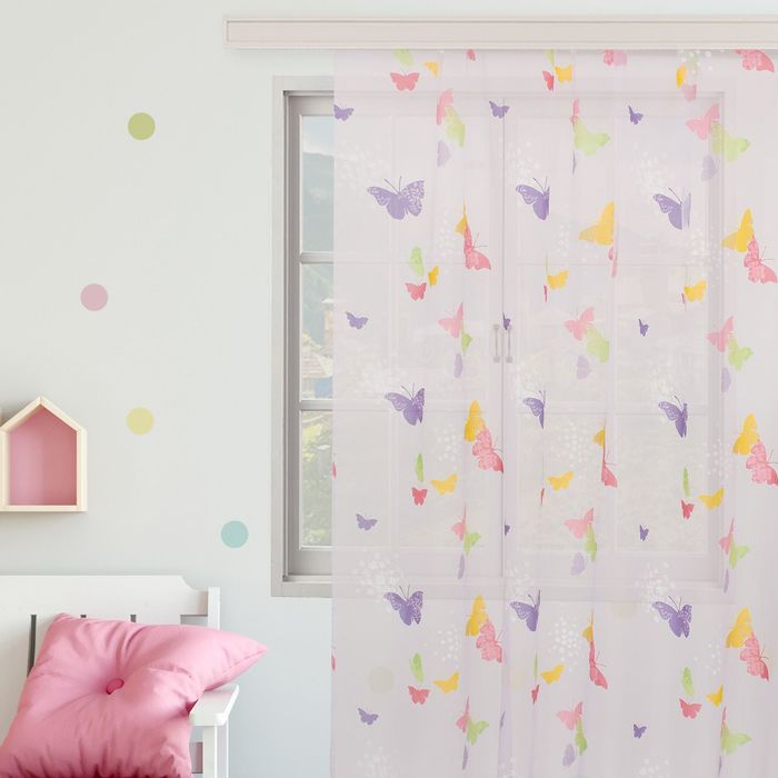 Тюль "Этель" в детскую Порхание без утяжелителя, ширина 135 см, высота 270 см