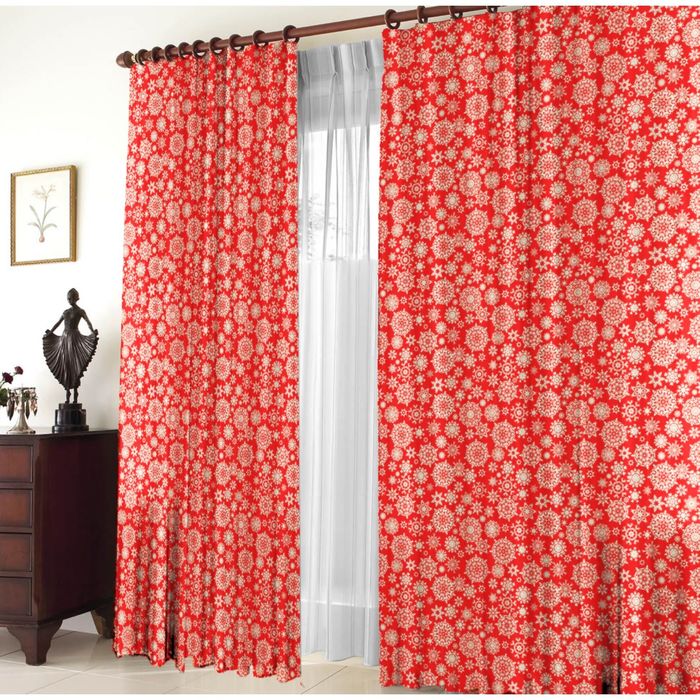 Комплект штор Узоры 145*270 +/-5 см 2 шт, габардин, п/э