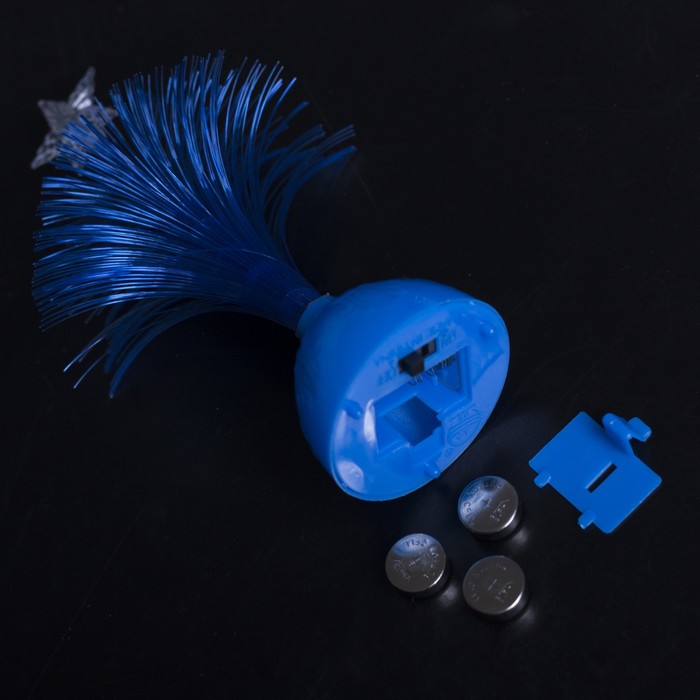 Игрушка световая "Ёлочка" (батарейки в комплекте) 14 см, 1 LED, RGB, синяя