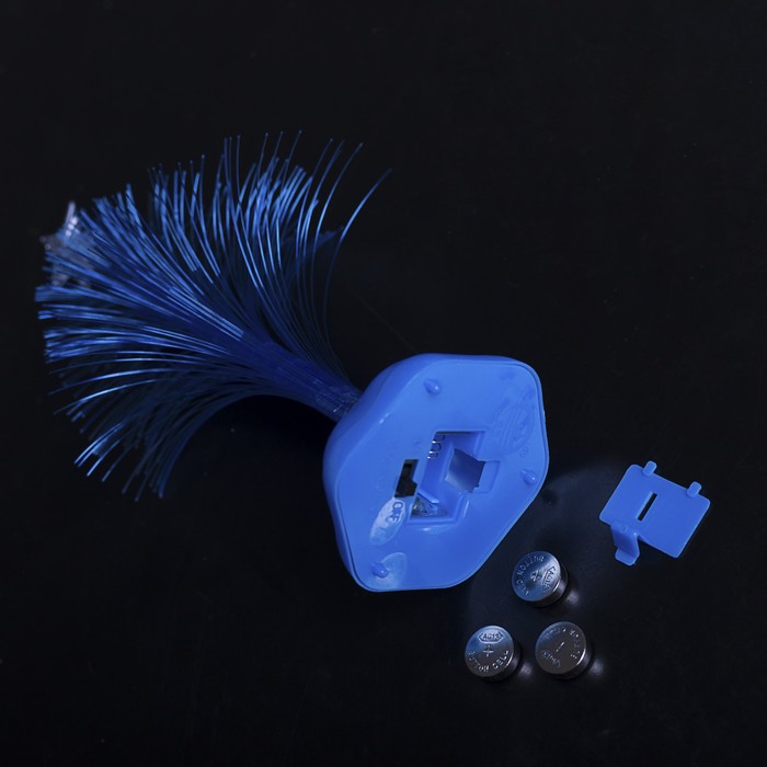 Игрушка световая "Ёлочка" (батарейки в комплекте) 17 см, 1 LED, RGB, синяя