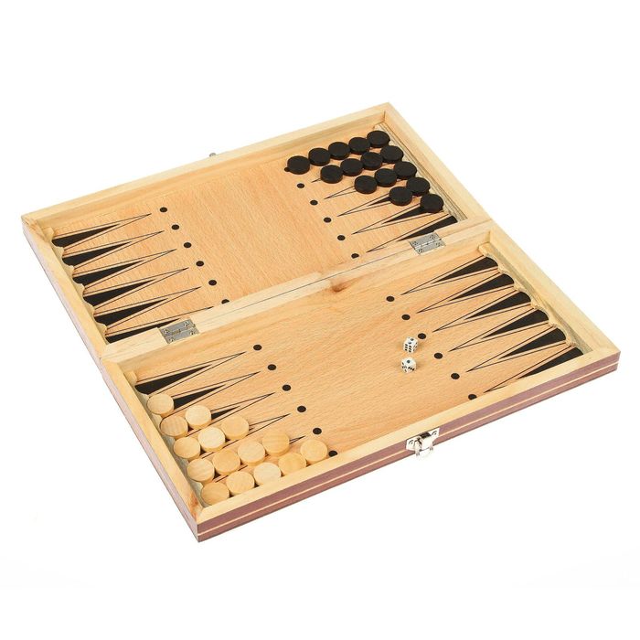 Шахматы на магнитах, +Нарды, 2в1, дерево, 34*4*17см