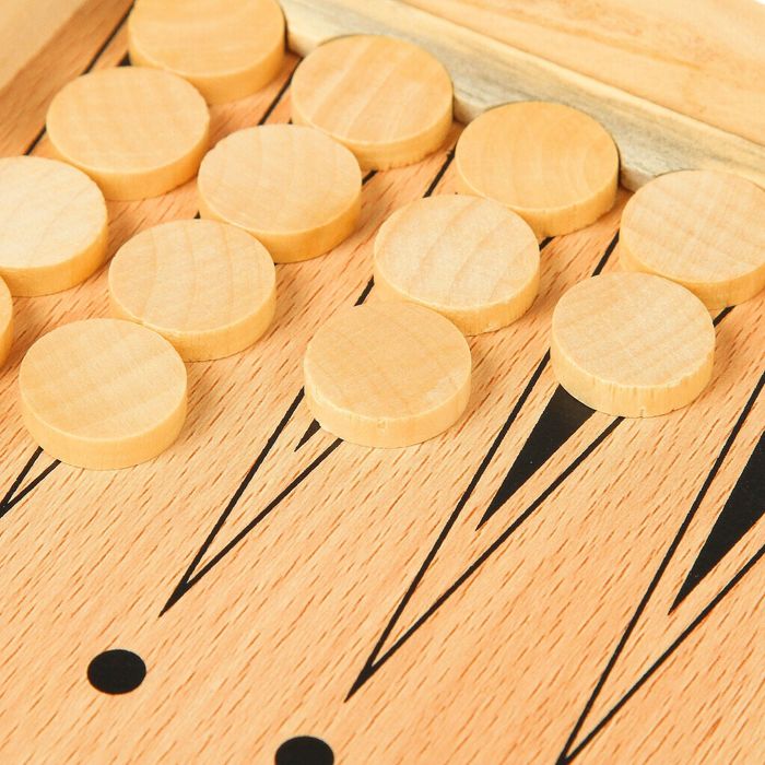 Шахматы на магнитах, +Нарды, 2в1, дерево, 34*4*17см