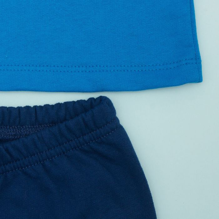 Пижама для мальчика, рост 80 см, цвет синий