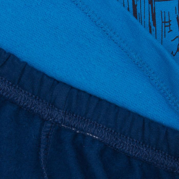 Пижама для мальчика, рост 80 см, цвет синий