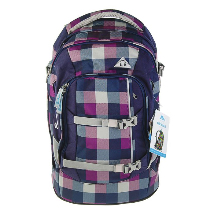 Рюкзак молодёжный на молнии, 2 отдела, 2 наружны и 2 боковых кармана, разноцветный