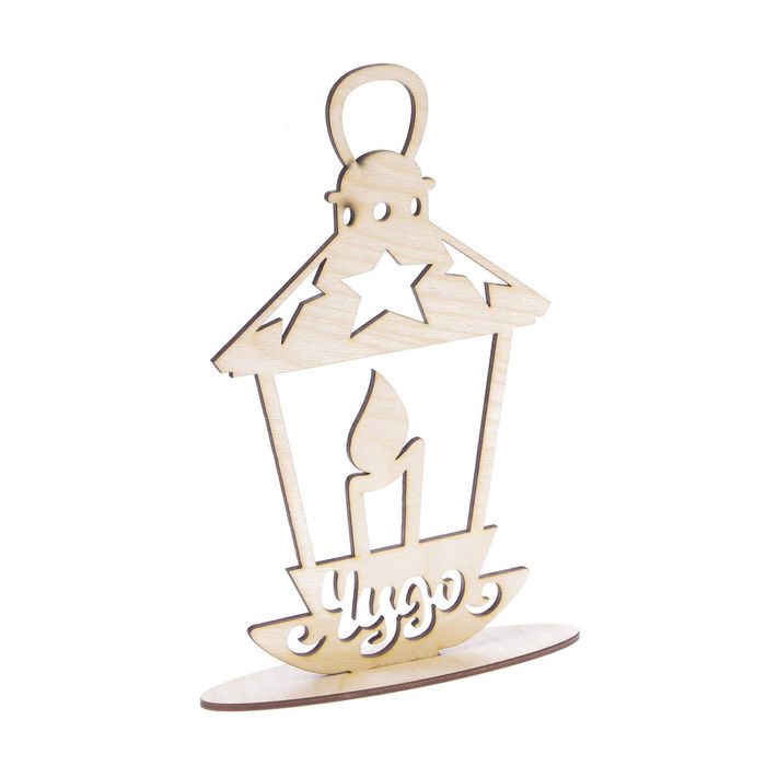 Деревянная заготовка на подставке «Фонарик», 20 × 30 см