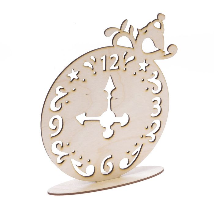 Деревянная заготовка на подставке «Часы», 20 × 30 см