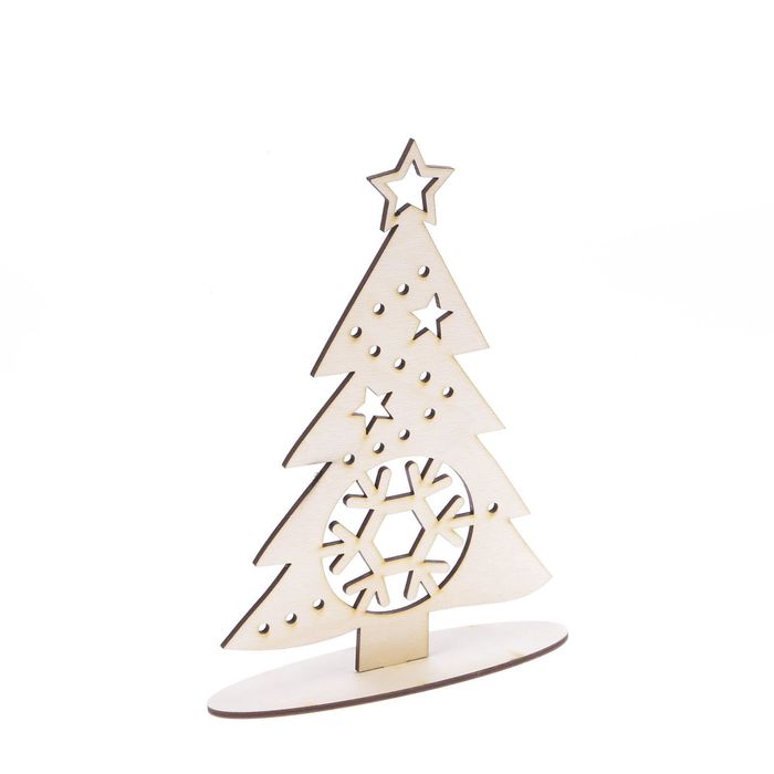 Деревянная заготовка на подставке «Новогодняя Ёлочка», 20 × 30 см