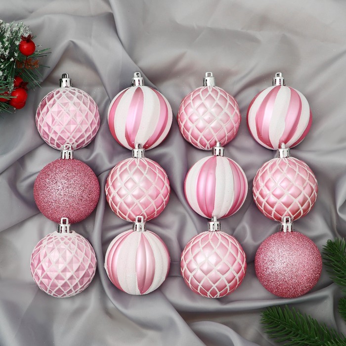 Новогодние шары "Рассвет" (набор 12 шт.)