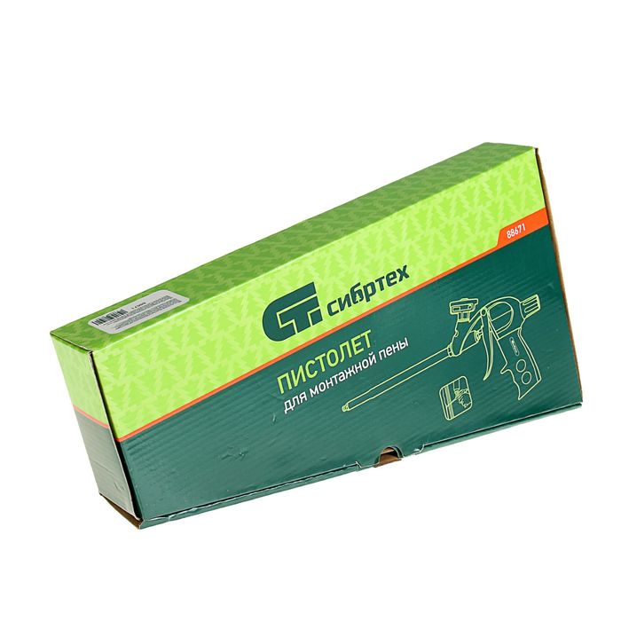 Пистолет для монтажной пены "СИБРТЕХ", усиленный алюминиевый корпус