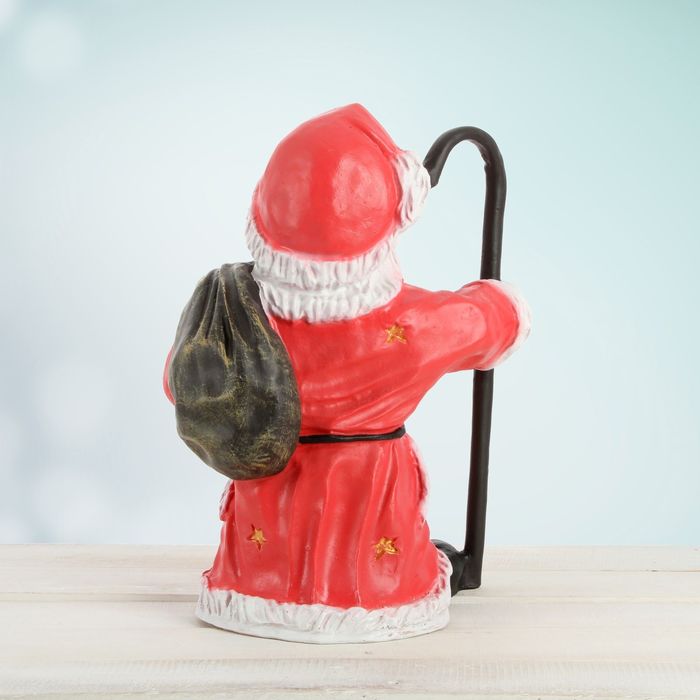 Фигурка "Дед Мороз с посохом", средний 41x29 см