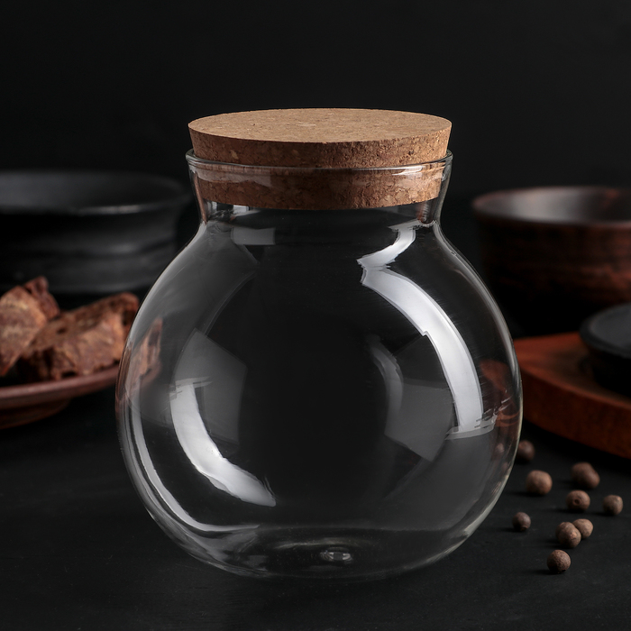 Банка для сыпучих продуктов 900 мл "Бабл"