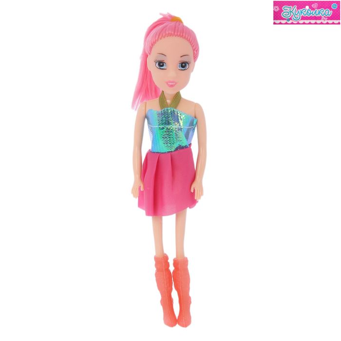 Кукла "Мишель" в платье и сапожках, МИКС