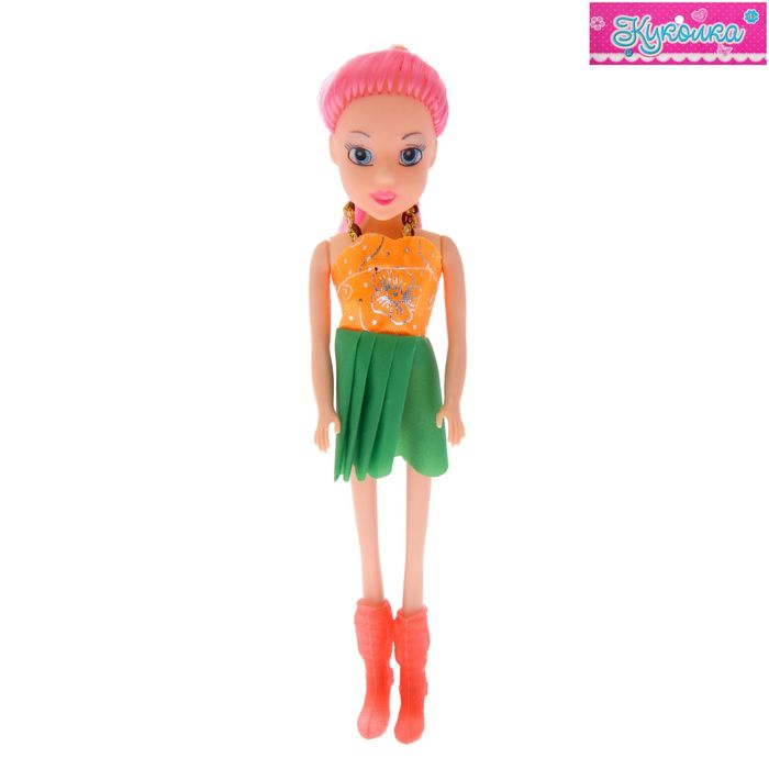 Кукла "Мишель" в платье и сапожках, МИКС