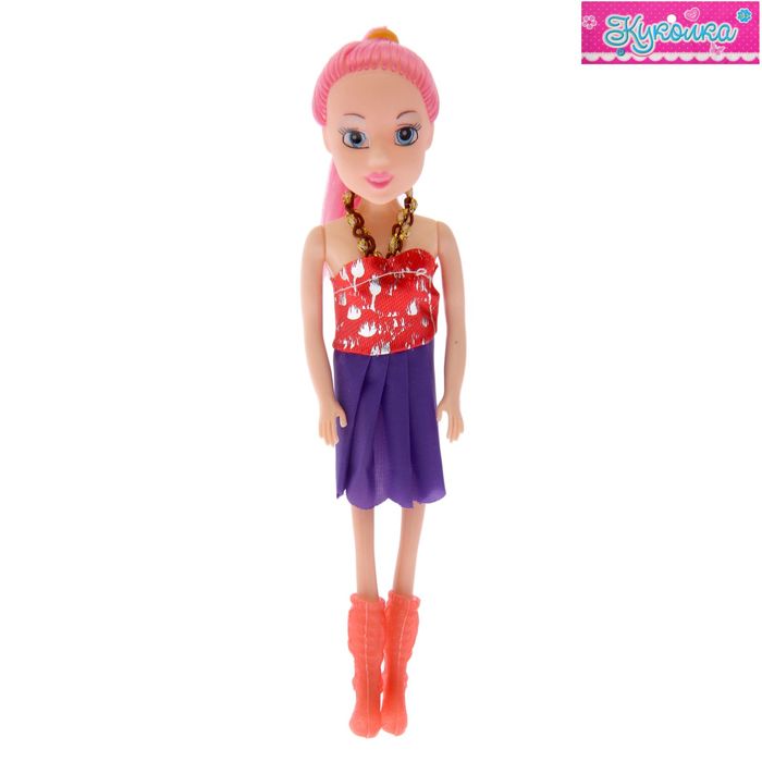 Кукла "Мишель" в платье и сапожках, МИКС