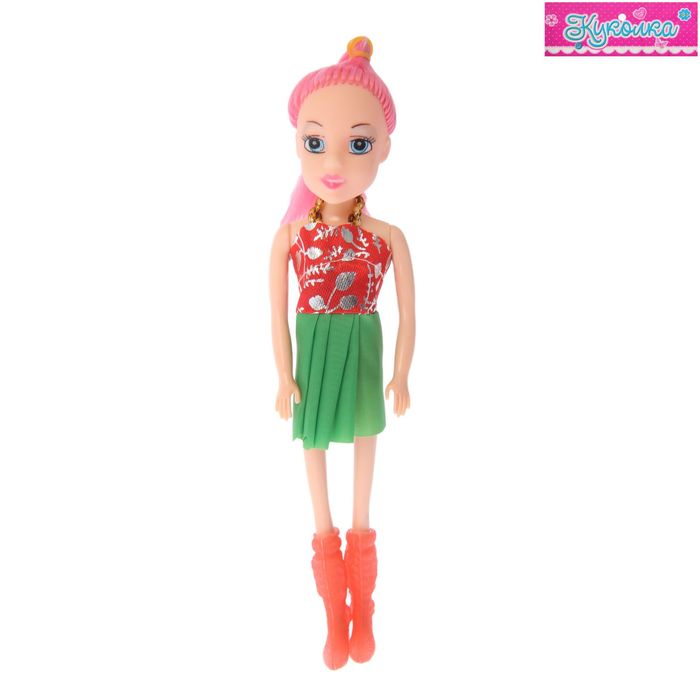 Кукла "Мишель" в платье и сапожках, МИКС