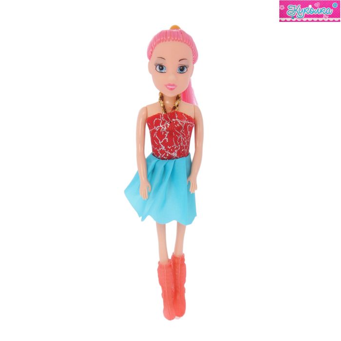 Кукла "Мишель" в платье и сапожках, МИКС