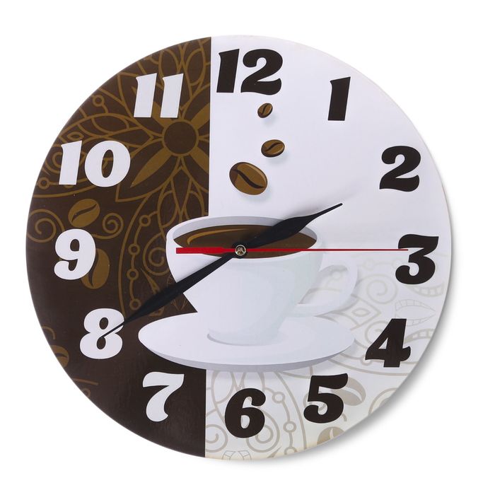 Часы "Кофейные" круглые, Ø 25 см