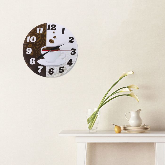Часы "Кофейные" круглые, Ø 25 см