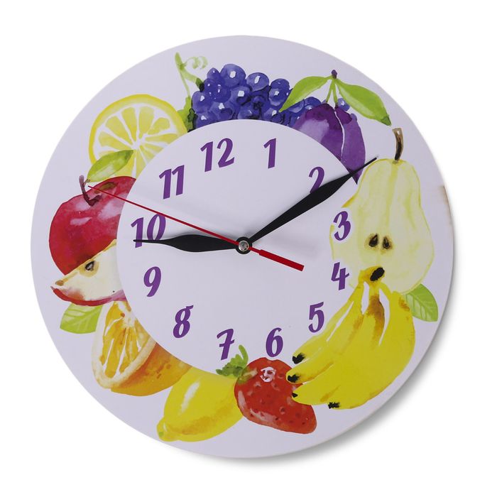 Часы "Фруктовая тарелка" круглые, Ø 25 см