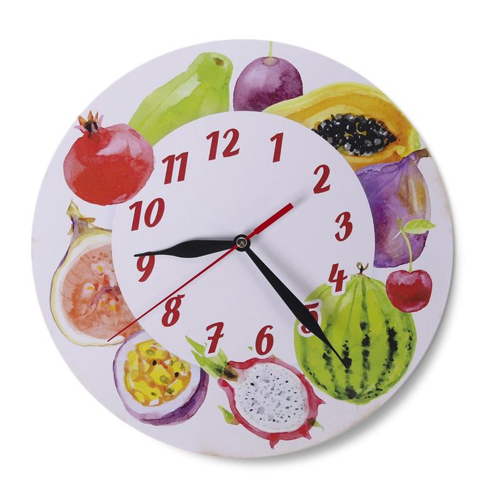 Часы "Фруктовая тарелка" круглые, Ø 25 см