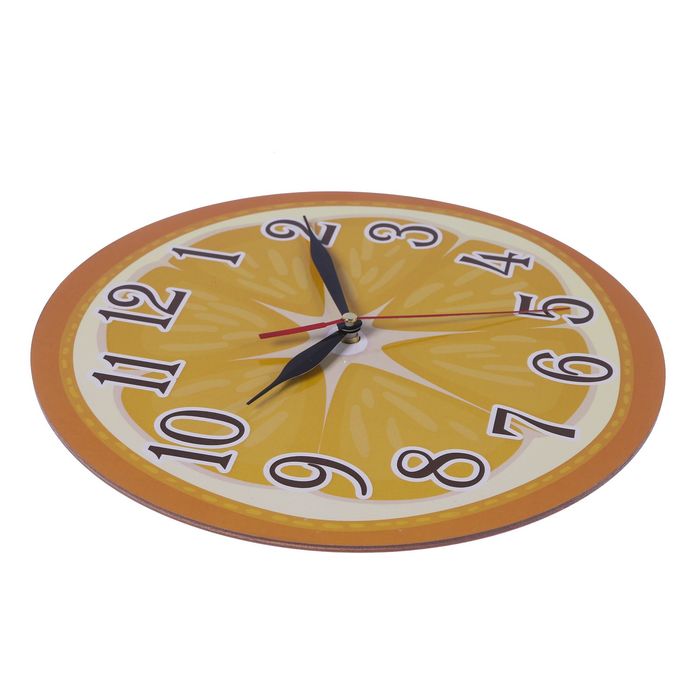 Часы "Половинка апельсина" круглые, Ø 25 см