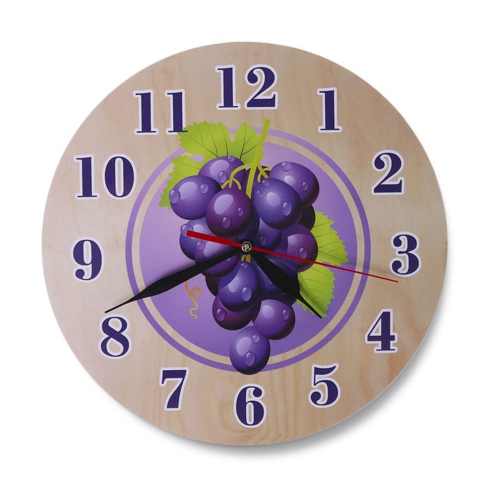 Часы "Виноград" круглые круглые, Ø 25 см