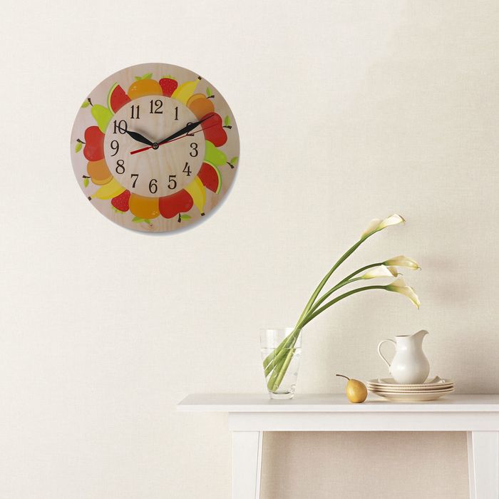 Часы "Яблочки" круглые, Ø 25 см