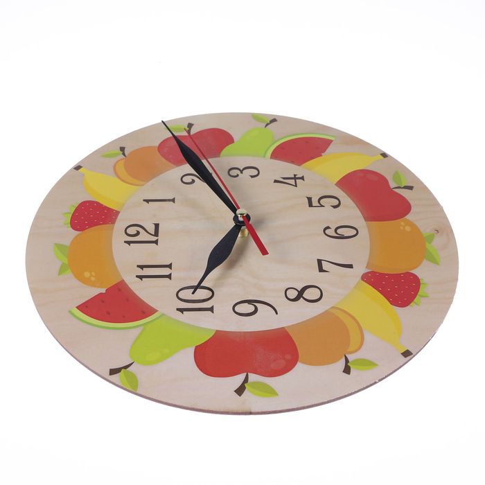 Часы "Яблочки" круглые, Ø 25 см