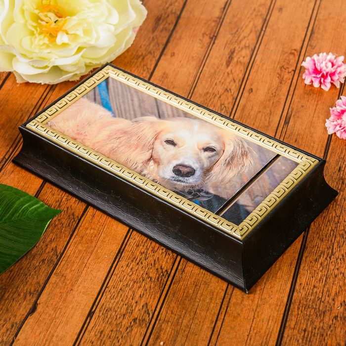 Шкатулка "Кокер-спаниель" Венге 24х12,5х4,5 см