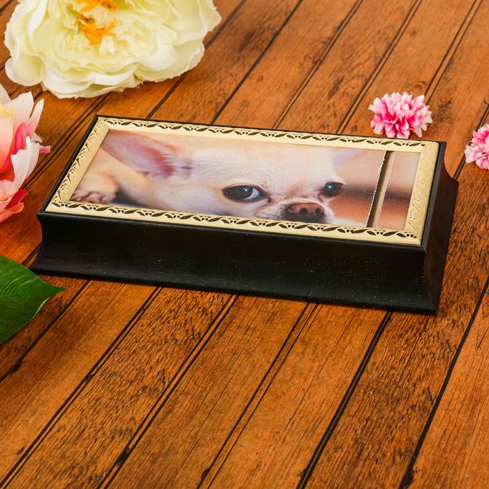 Шкатулка "Щеночек" Венге 24х12,5х4,5 см