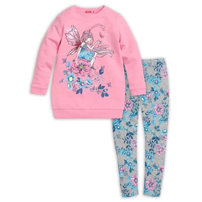 Комплект для девочки, рост 86 см, цвет розовый