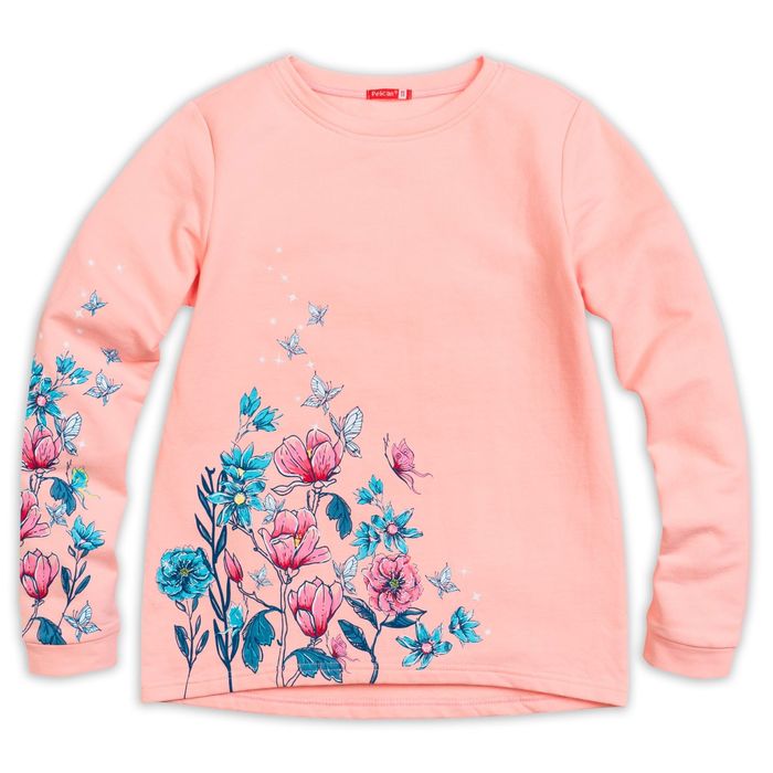 Толстовка для девочки, рост 146 см, цвет розовый