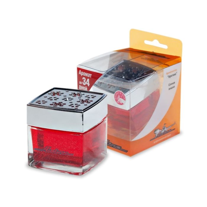 Ароматизатор банка "Арктика" сочная вишня красный цвет AF-A02-SC