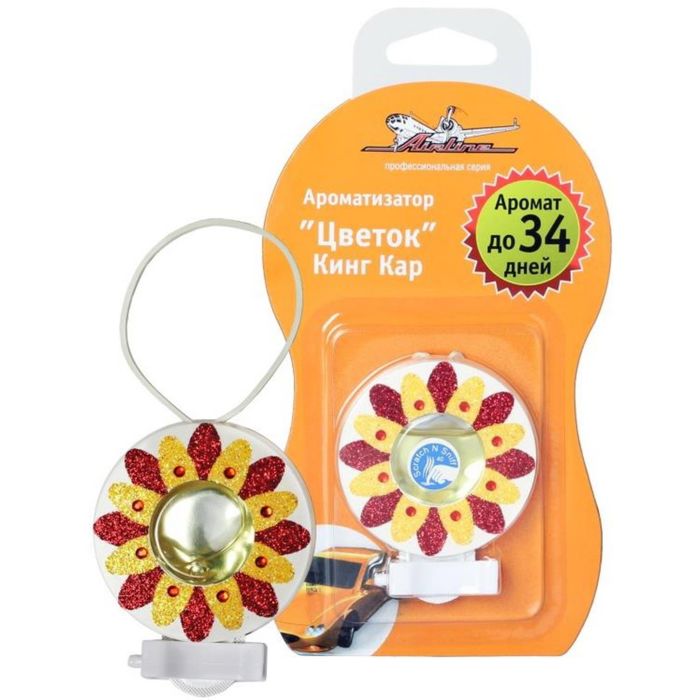 Ароматизатор на дефлектор гелевый "Цветок" кинг кар AF-D02-KC