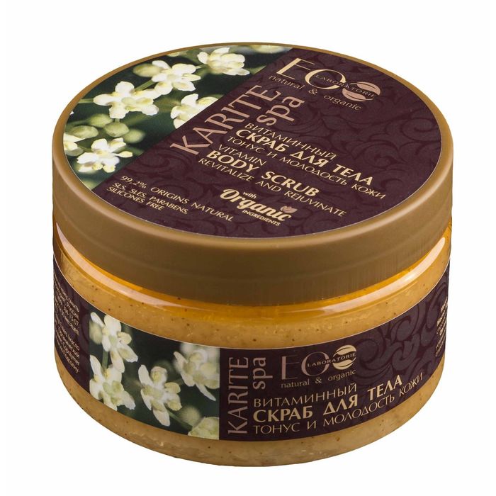 Витаминный скраб для тела Ecolab Karite Spa "Тонус и молодость кожи", 250 мл
