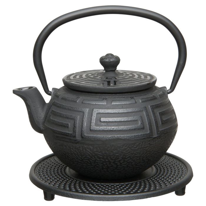 Чайный набор чугунный чёрный Studio, 0,35 л