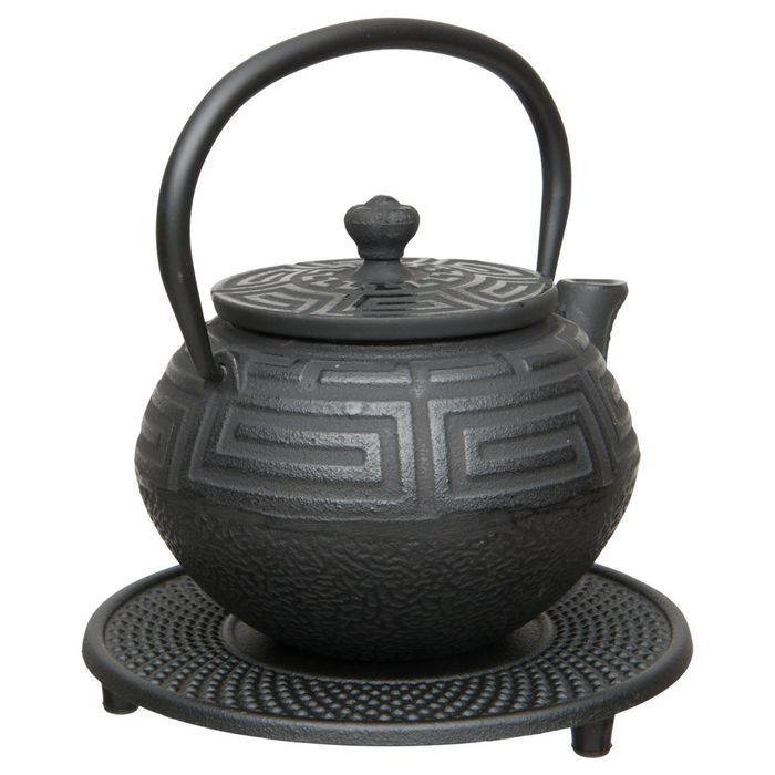 Чайный набор чугунный чёрный Studio, 0,35 л