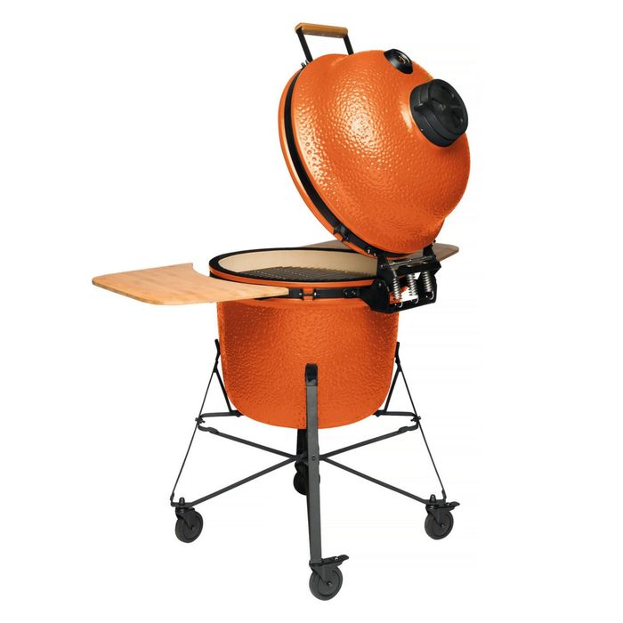 Керамический уличный гриль большой, 135 х 58 х 120 см, оранжевый