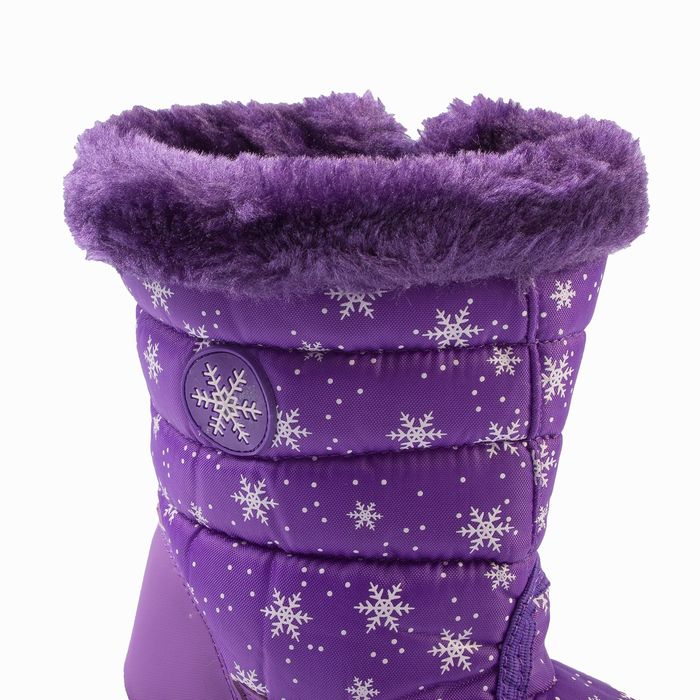Дутики зимние детские Suba арт. B2206-5-27, цвет сиреневый, размер 27