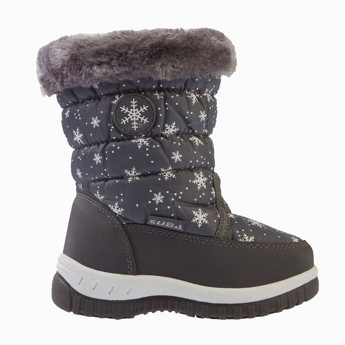 Дутики зимние детские Suba арт. B2206-3-26, цвет серый, размер 26